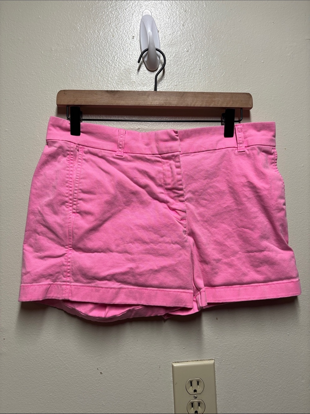 J Crew 4" stretch chino short pink women's size 8